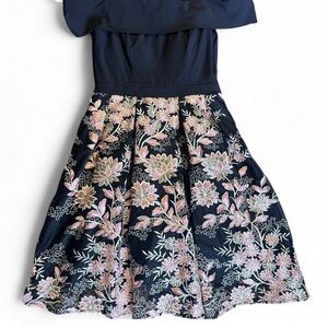 Morgan & Co. Black and Pink Floral Dress